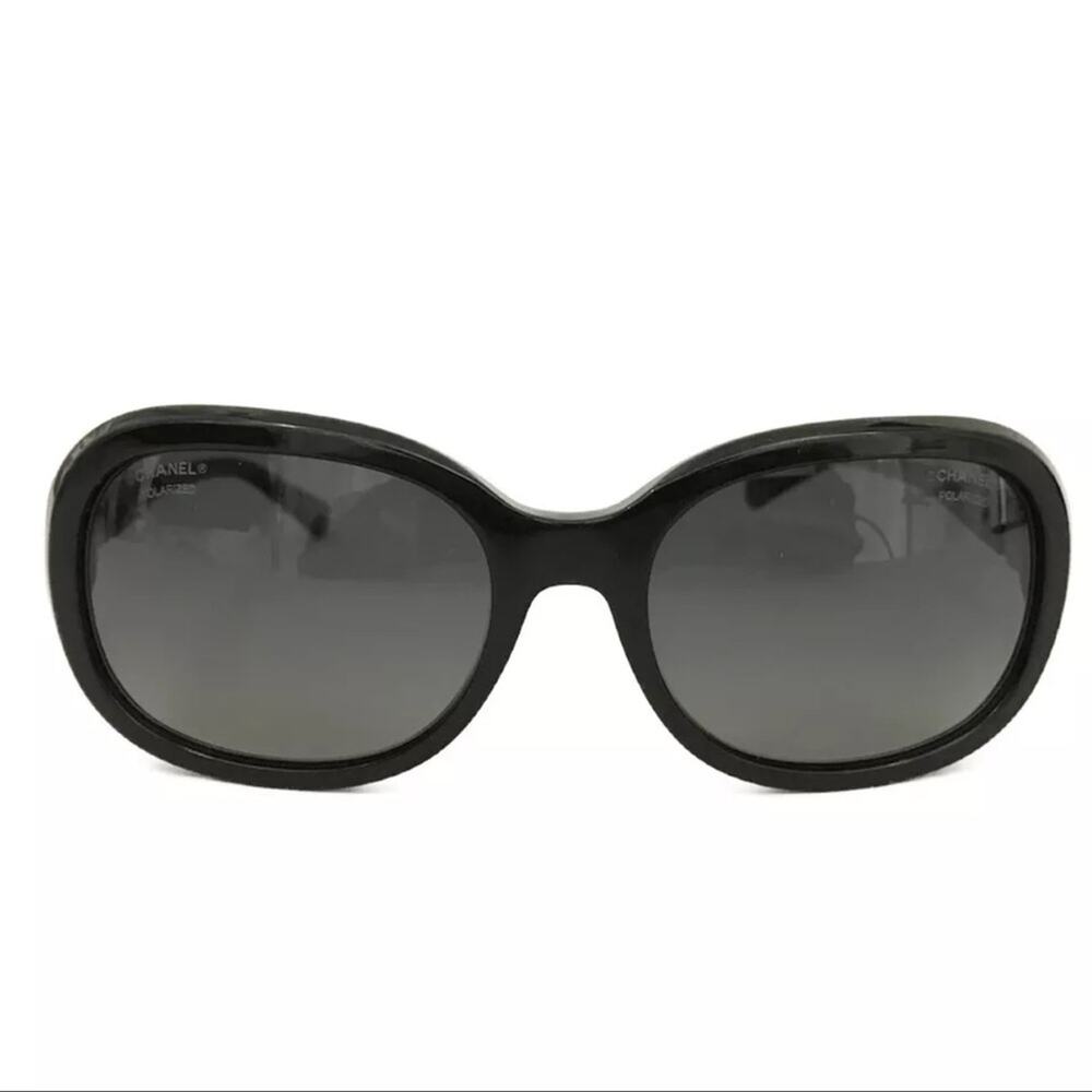 CHANEL Polarized CC Logo Eyewear Polarized Sunglasses Black Authentic - Picture 5 of 8